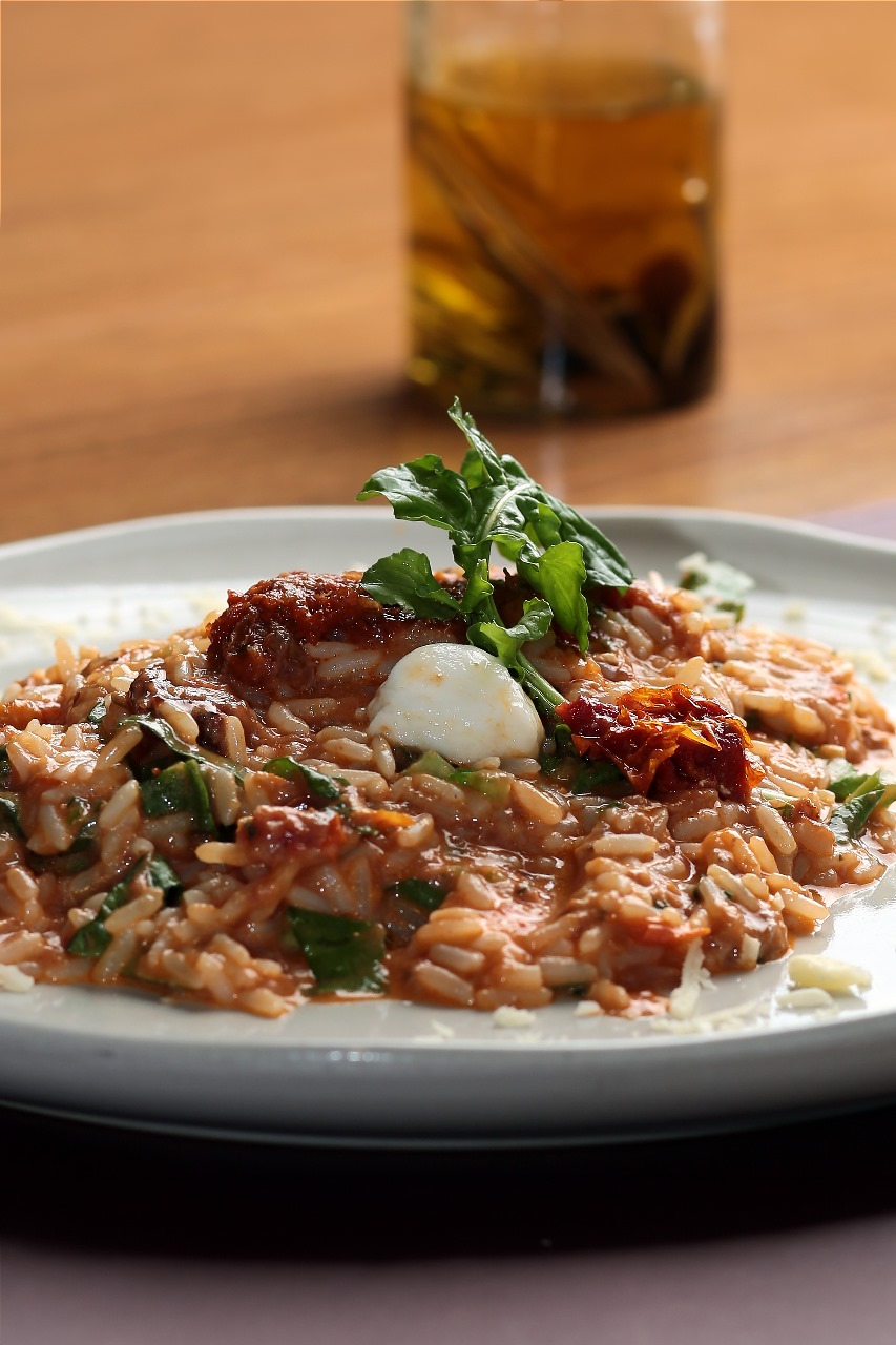 Arroz cremoso de costela