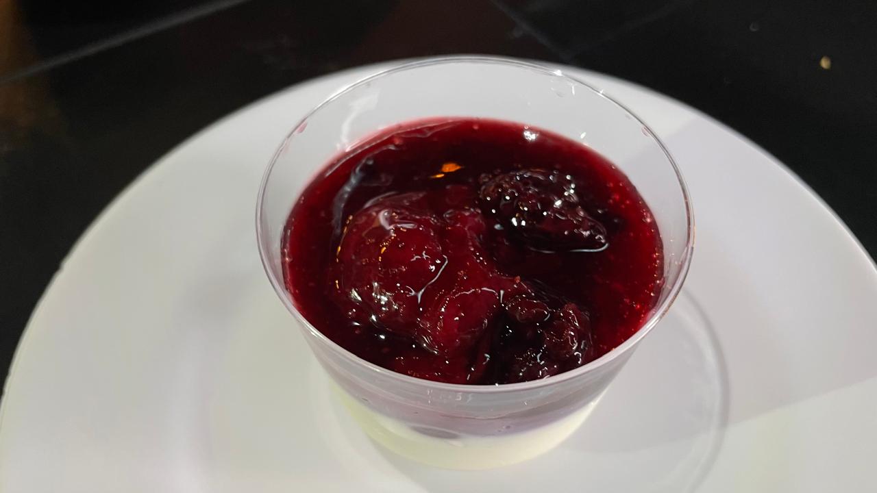 Panna Cotta de frutas vermelhas 