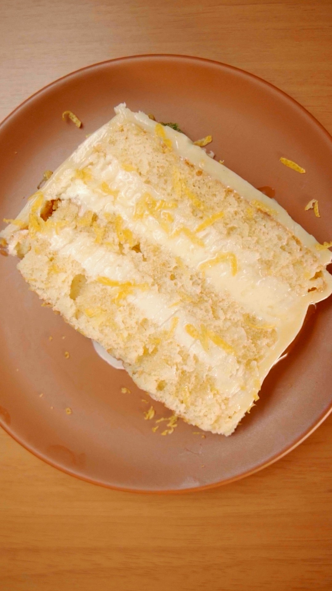 Bolo de limão siciliano com creme de coco